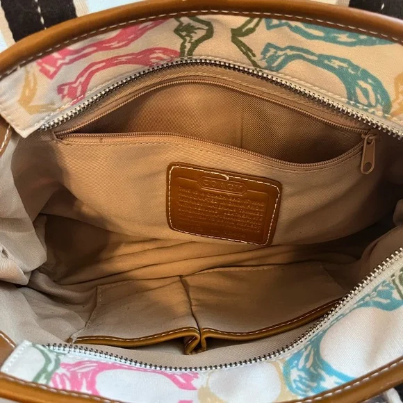 Coach Hampton Patchwork Satchel - Picture 5 of 11